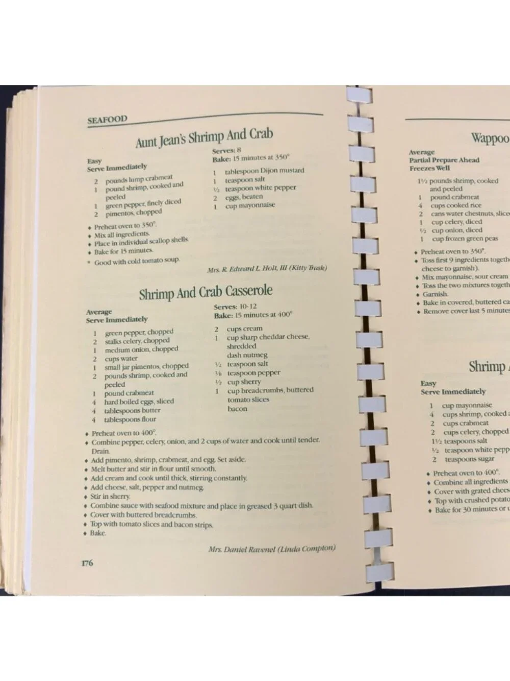 Charleston Receipts Repeats Cookbook By Junior League of Charleston 1992 Spiral